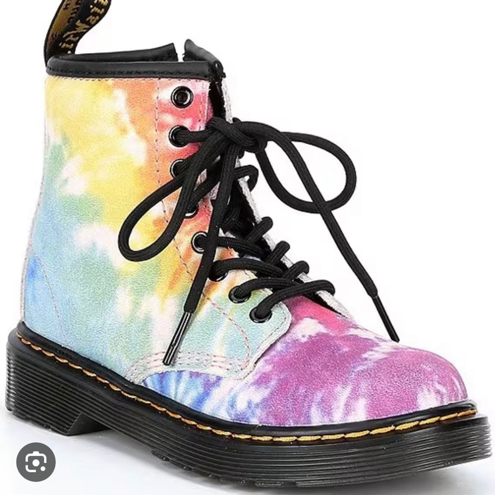 Doc Martens 1460 Tie Dye kids size 6 women’s size 8. Brand new in box.
